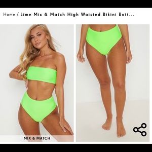Neon green bikini